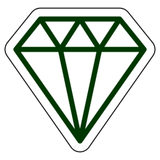 Diamond Sticker (Dark Green)